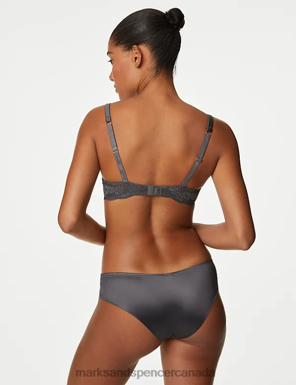 Marks and Spencer Canada - Unisex Grey Clothing Marks & Spencer Smoothing No VPL Brazilian Knickers 20VTD4434