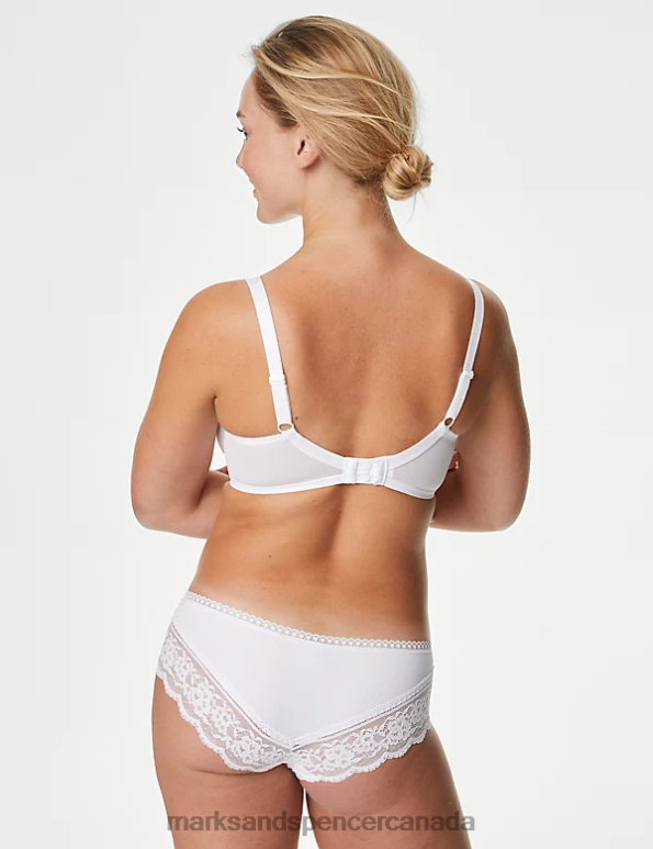 Marks and Spencer Canada - Unisex Pink Mix Clothing Marks & Spencer 3pk Lace Trim Brazilian Knickers 20VTD3977