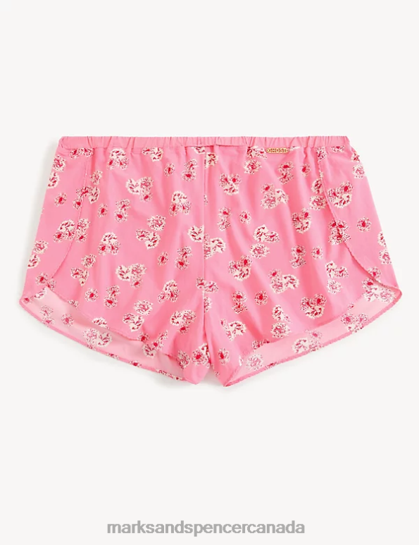 Unisex Pink Mix Clothing Marks & Spencer Floral Print High Waisted French Knickers 20VTD4091 - Marks and Spencer online