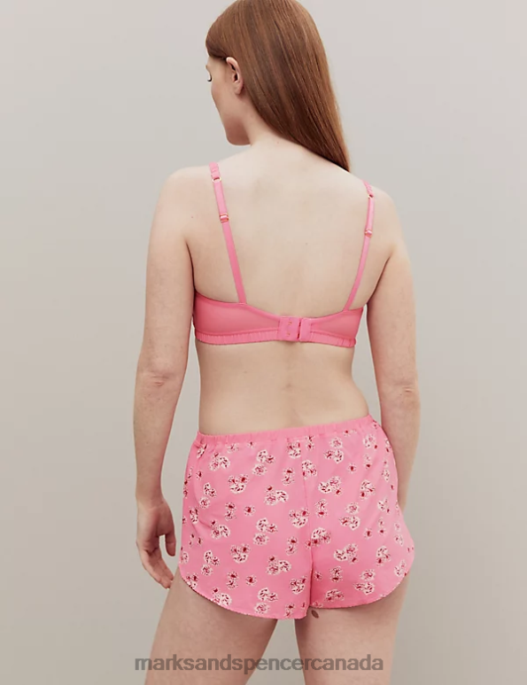 Unisex Pink Mix Clothing Marks & Spencer Floral Print High Waisted French Knickers 20VTD4091 - Marks and Spencer online