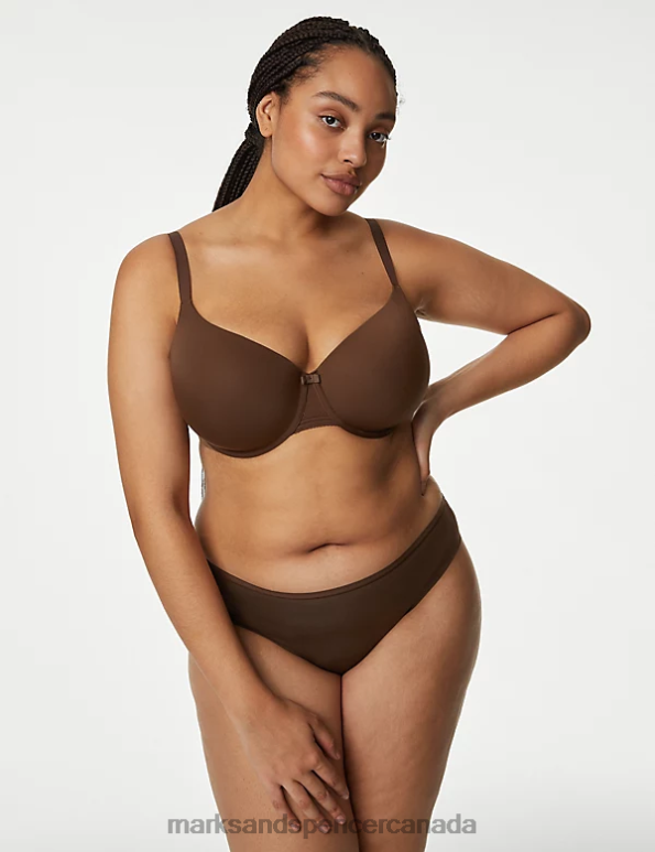 Marks and Spencer near me - Unisex Rich Quartz Clothing Marks & Spencer 3pk No VPL Flexifit Brazilian Knickers 20VTD3952