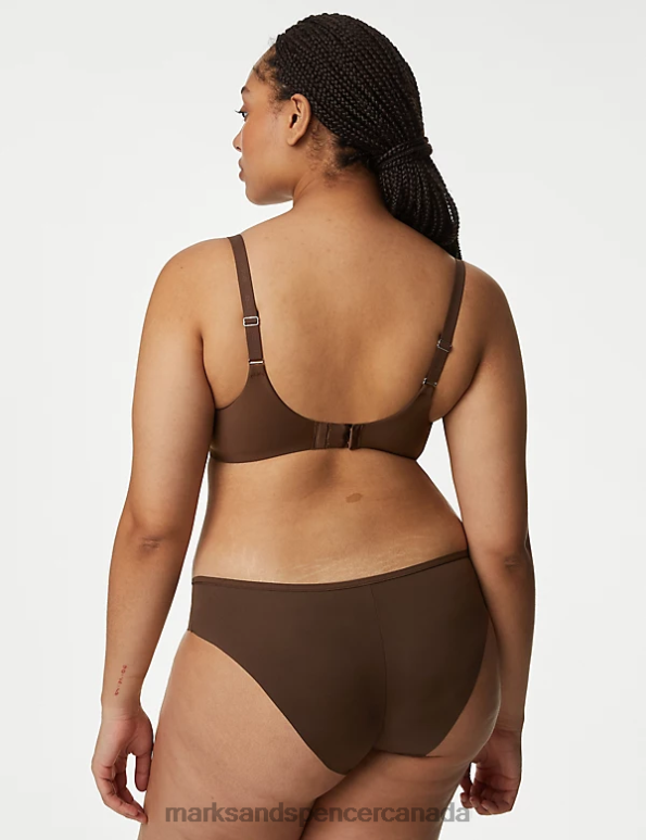 Marks and Spencer near me - Unisex Rich Quartz Clothing Marks & Spencer 3pk No VPL Flexifit Brazilian Knickers 20VTD3952