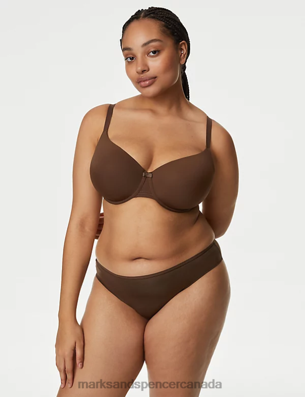 Marks and Spencer near me - Unisex Rich Quartz Clothing Marks & Spencer 3pk No VPL Flexifit Brazilian Knickers 20VTD3952