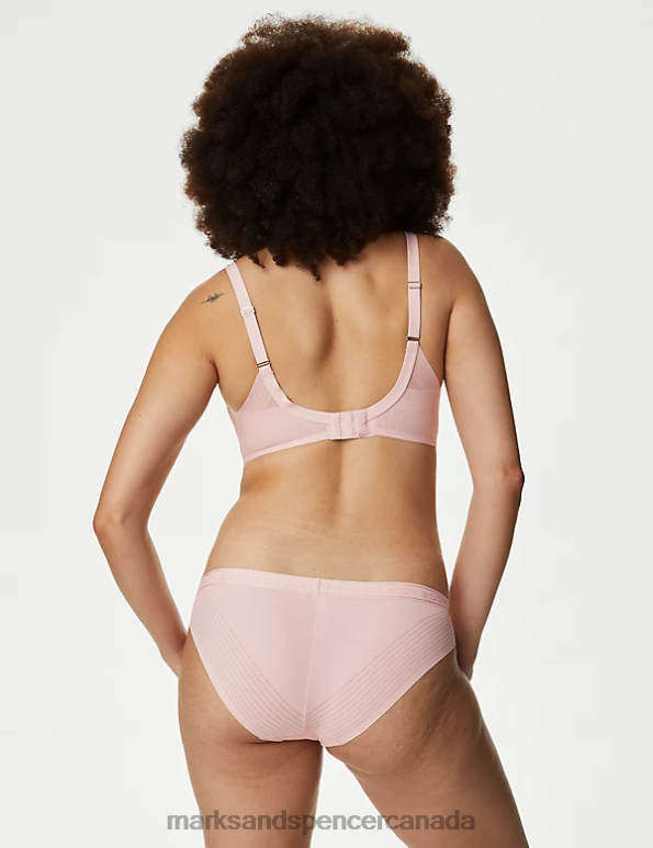 Marks and Spencer near me - Unisex Soft Pink Clothing Marks & Spencer 3pk Body Define Brazilian Knickers 20VTD4247