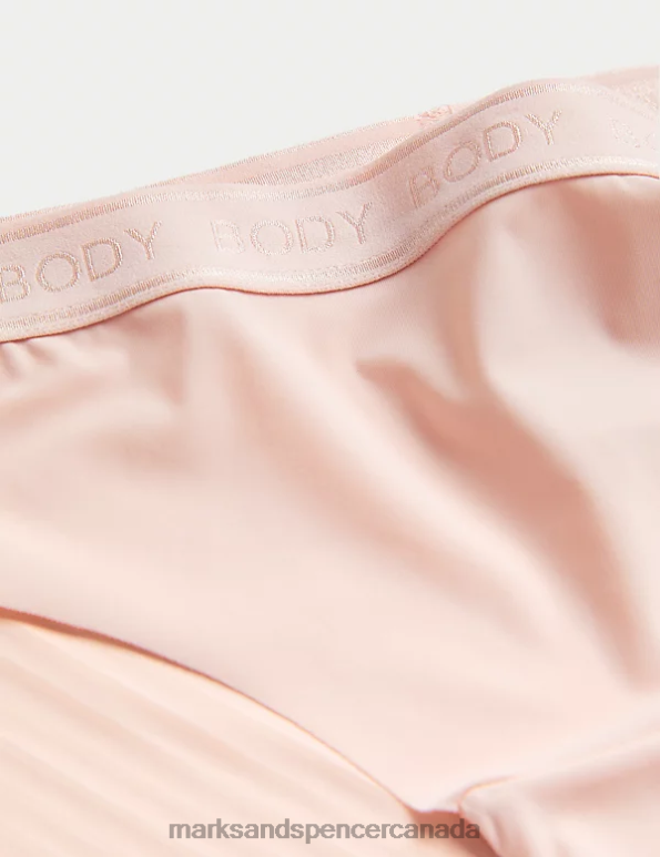 Marks and Spencer near me - Unisex Soft Pink Clothing Marks & Spencer 3pk Body Define Brazilian Knickers 20VTD4247