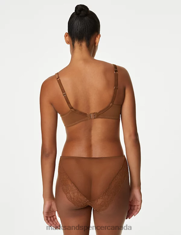 Unisex Topaz Clothing Marks & Spencer Silk & Lace High Leg Knickers 20VTD4478 - Marks and Spencer Canada locations