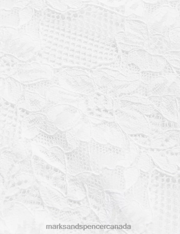 Unisex White Clothing Marks & Spencer Meia Lace High Leg Knickers 20VTD4551 - Marks and Spencer Canada locations