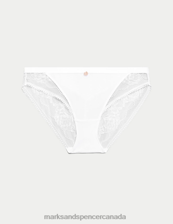 Unisex White Clothing Marks & Spencer Ribbed High Leg Lounge Knickers 20VTD4951 - Marks and Spencer online