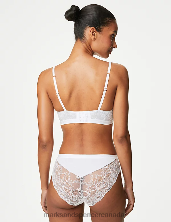 Unisex White Clothing Marks & Spencer Ribbed High Leg Lounge Knickers 20VTD4951 - Marks and Spencer online