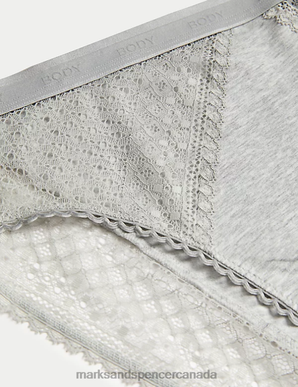 Unisex White Mix Clothing Marks & Spencer 3pk Cotton High Waisted High Leg Knickers 20VTD3982 - Marks and Spencer Canada locations