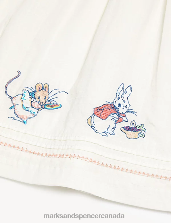 Unisex Cream Mix Clothing Marks & Spencer 2pc Cotton Rich Peter Rabbit Outfit 20VTD7791 - Marks and Spencer outlet