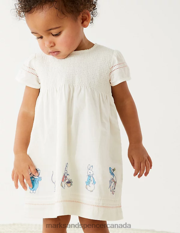 Unisex Cream Mix Clothing Marks & Spencer 2pc Cotton Rich Peter Rabbit Outfit 20VTD7791 - Marks and Spencer outlet