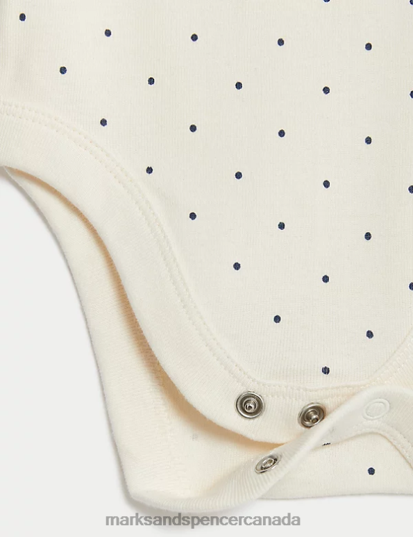 Unisex Denim Clothing Marks & Spencer 3pc Cotton Rich Spot Outfit 20VTD7708 - Marks and Spencer Canada locations