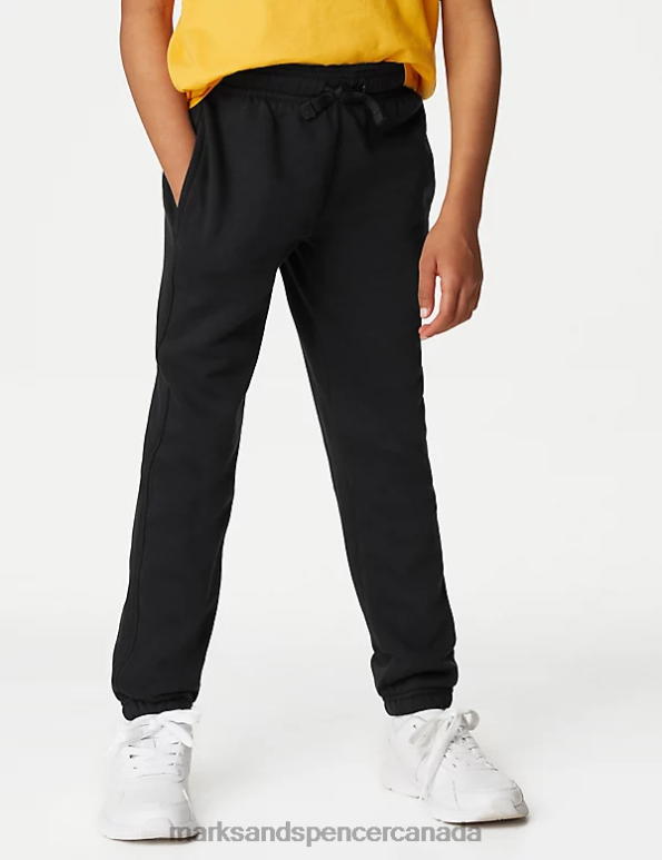 Unisex Black Clothing Marks & Spencer 2pk Regular Fit School Joggers 20VTD3295 - Marks and Spencer online