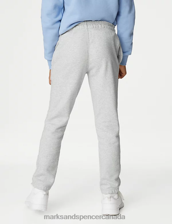Unisex Mid Grey Clothing Marks & Spencer 2pk Regular Fit School Joggers 20VTD3591 - Marks and Spencer outlet