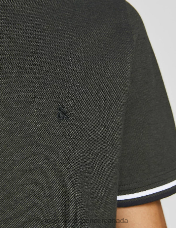 Unisex Dark Green Clothing Marks & Spencer Pure Cotton Polo Shirt 20VTD5662 - Marks and Spencer Canada locations