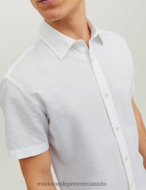 Unisex White Clothing Marks & Spencer Slim Fit Cotton Rich Oxford Shirt 20VTD5952 - Marks and Spencer online