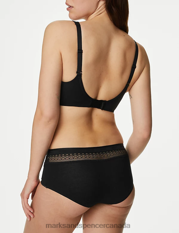 Marks and Spencer sale - Unisex Black Clothing Marks & Spencer 3pk Cotton Rich High Rise Shorts 20VTD4534