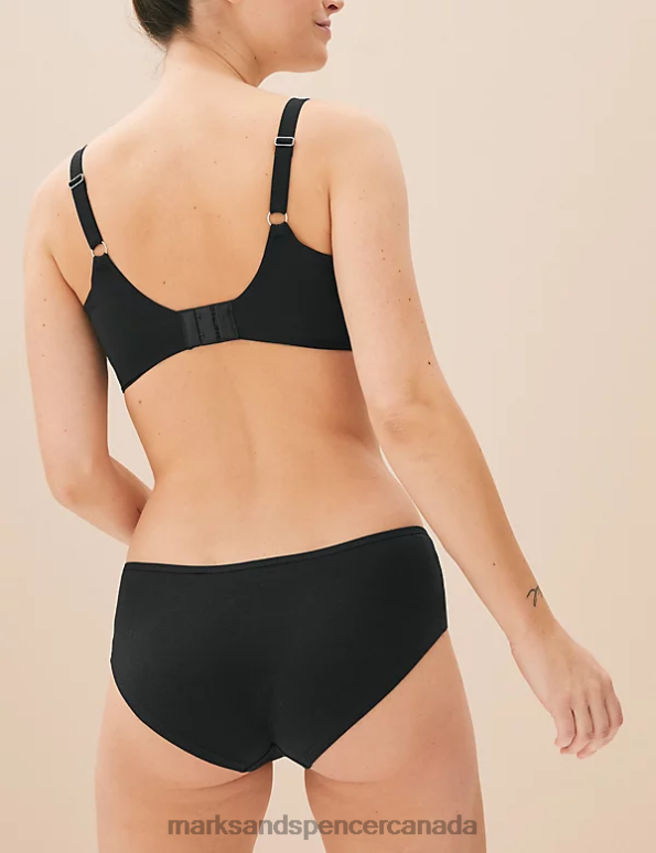 Unisex Black Clothing Marks & Spencer 5pk Cotton Rich Lycra Low Rise Shorts 20VTD3823 - Marks and Spencer Canada locations