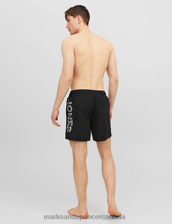 Marks and Spencer sale - Unisex Black Clothing Marks & Spencer Pocketed Swim Shorts 20VTD5334