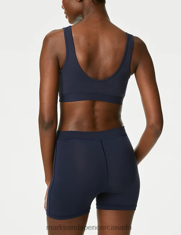 Marks and Spencer near me - Unisex Navy Clothing Marks & Spencer Flexifit High Rise Sleep Knicker Shorts 20VTD4023