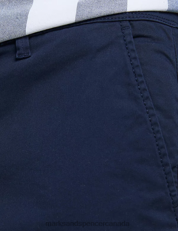 Unisex Navy Clothing Marks & Spencer Regular Fit Chino Shorts 20VTD6689 - Marks and Spencer Canada locations