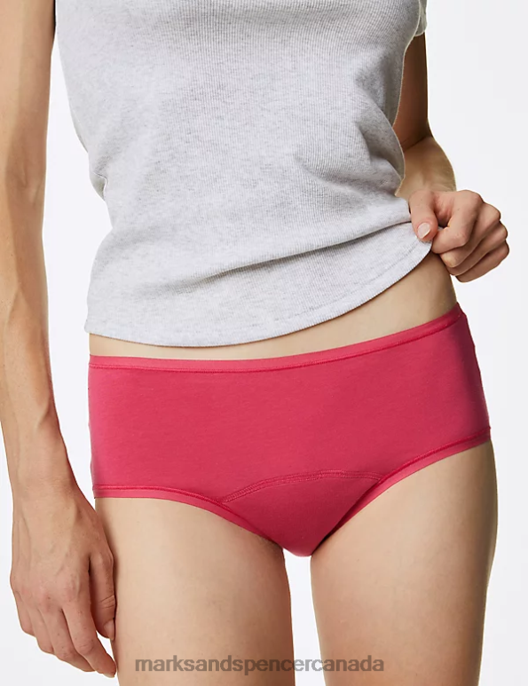 Unisex Pink Mix Clothing Marks & Spencer 3pk Heavy Absorbency Period Knicker Shorts 20VTD4149 - Marks and Spencer online