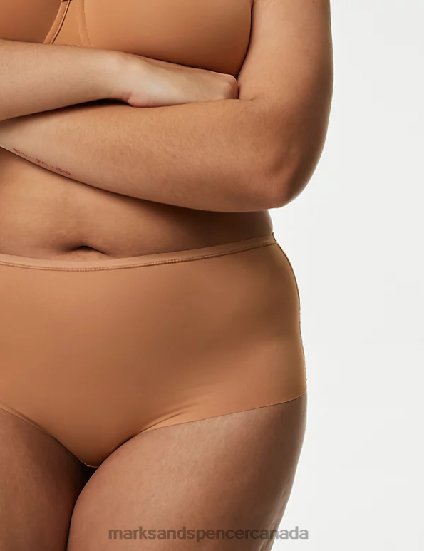 Unisex Rich Amber Clothing Marks & Spencer 3pk Flexifit No VPL High Rise Shorts 20VTD3926 - Marks and Spencer outlet