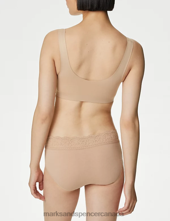 Unisex Rose Quartz Clothing Marks & Spencer 5pk Cotton Lycra & Lace High Rise Shorts 20VTD4336 - Marks and Spencer outlet