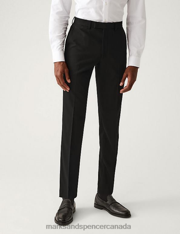 Marks and Spencer Canada - Unisex Black Clothing Marks & Spencer Skinny Fit Stretch Suit Trousers 20VTD6629