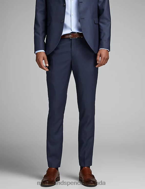 Unisex Navy Clothing Marks & Spencer Tailored Fit Trousers 20VTD6215 - Marks and Spencer Canada locations