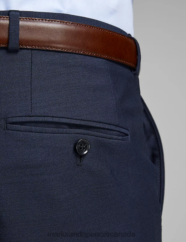 Unisex Navy Clothing Marks & Spencer Tailored Fit Trousers 20VTD6215 - Marks and Spencer Canada locations