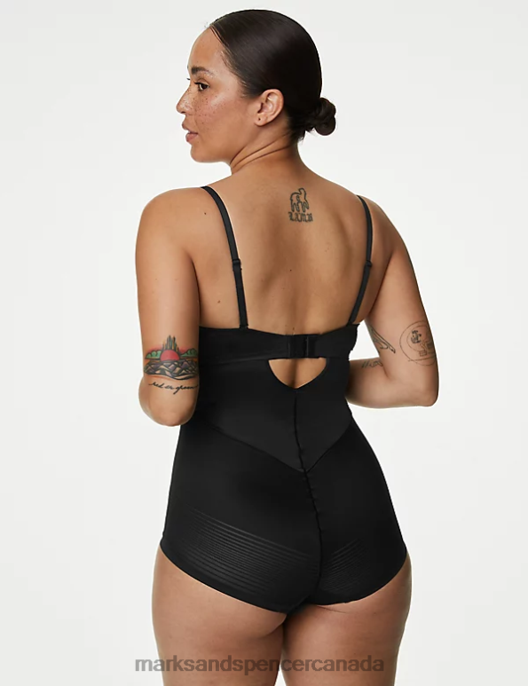 Marks and Spencer near me - Unisex Black Lingerie Marks & Spencer Body Define Firm Control Bodysuit A-E 20VTD3980