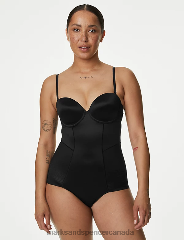 Marks and Spencer near me - Unisex Black Lingerie Marks & Spencer Body Define Firm Control Bodysuit A-E 20VTD3980
