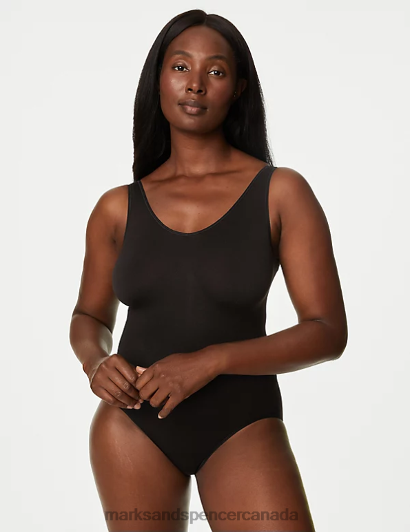 Unisex Black Lingerie Marks & Spencer Light Control Seamless Shaping Body 20VTD4463 - Marks and Spencer Canada locations