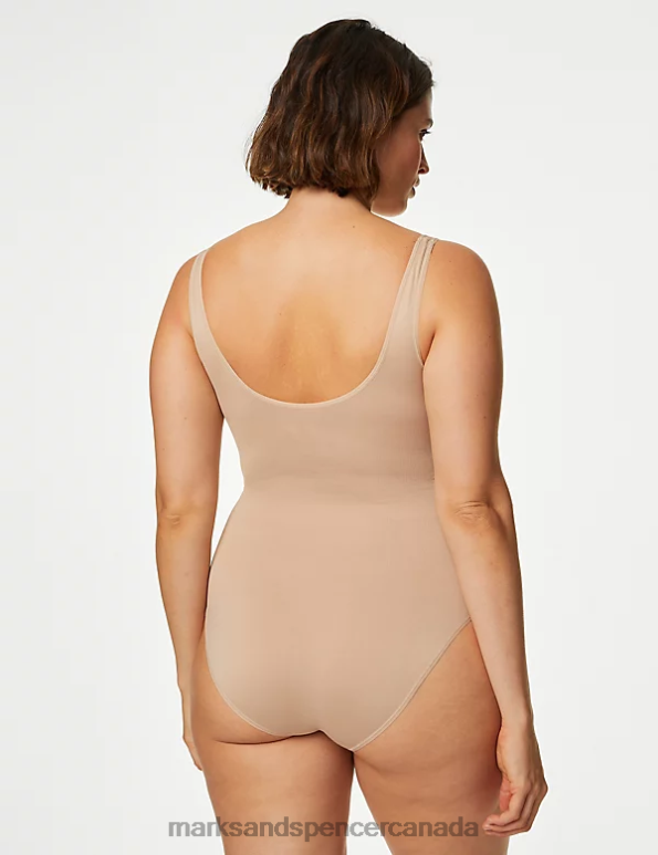Unisex Rose Quartz Lingerie Marks & Spencer Light Control Seamless Shaping Body 20VTD4813 - Marks and Spencer outlet