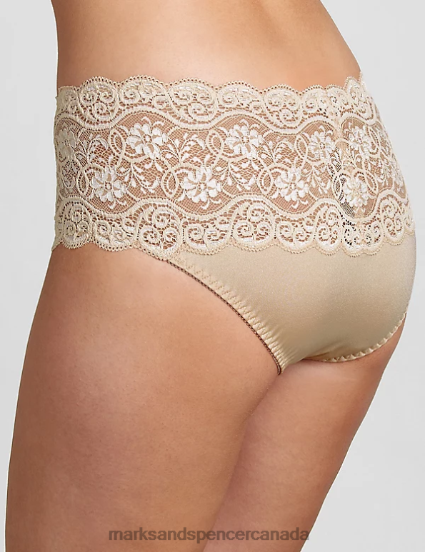 Marks and Spencer sale - Unisex Biscuit Lingerie Marks & Spencer Amourette 300 All Over Lace Full Briefs 20VTD4628