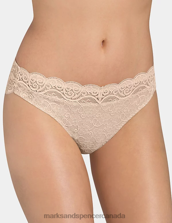 Unisex Biscuit Lingerie Marks & Spencer Amourette 300 Magic Wire Tai Briefs 20VTD4694 - Marks and Spencer outlet