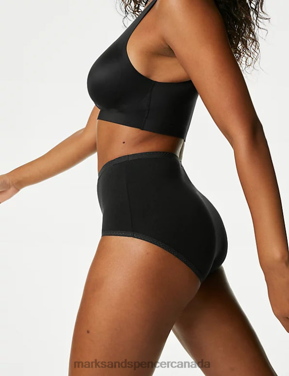 Marks and Spencer sale - Unisex Black Lingerie Marks & Spencer 3pk Cotton Rich Full Briefs 20VTD3818