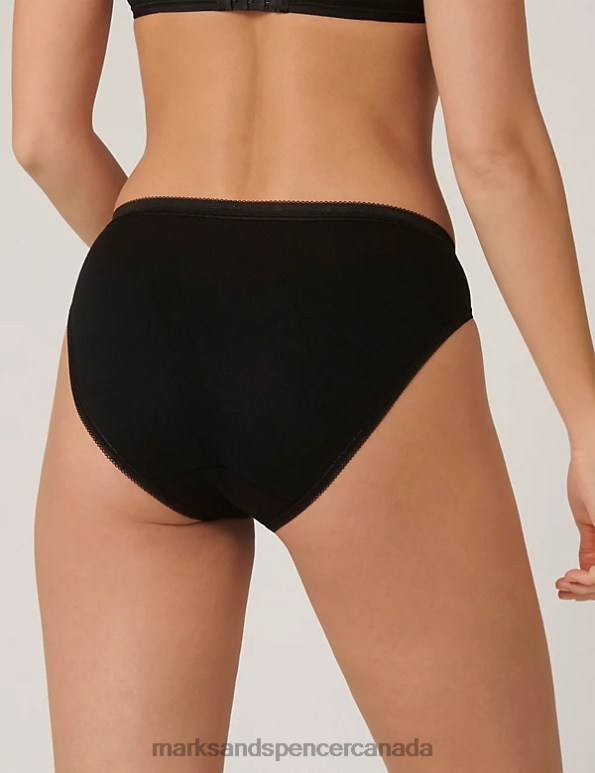 Unisex Black Lingerie Marks & Spencer 3pk Cotton Rich Tai Briefs 20VTD3900 - Marks and Spencer online