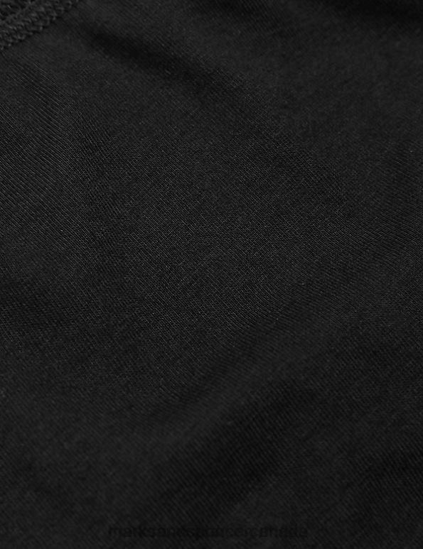 Marks and Spencer sale - Unisex Black Lingerie Marks & Spencer 5pk Cotton Lycra Full Briefs 20VTD4032