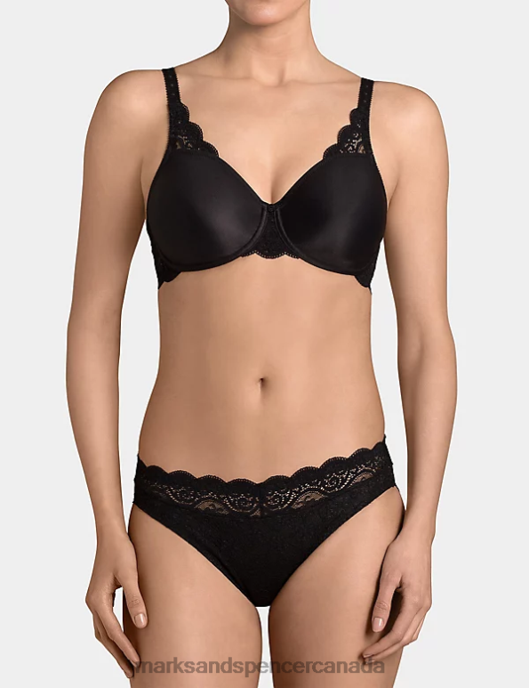 Unisex Black Lingerie Marks & Spencer Amourette 300 Magic Wire Tai Briefs 20VTD4693 - Marks and Spencer Canada locations
