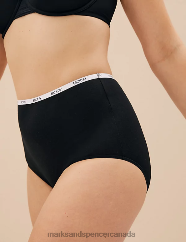 Unisex Black Mix Lingerie Marks & Spencer 4pk Supima Cotton Rich Full Briefs 20VTD4596 - Marks and Spencer online