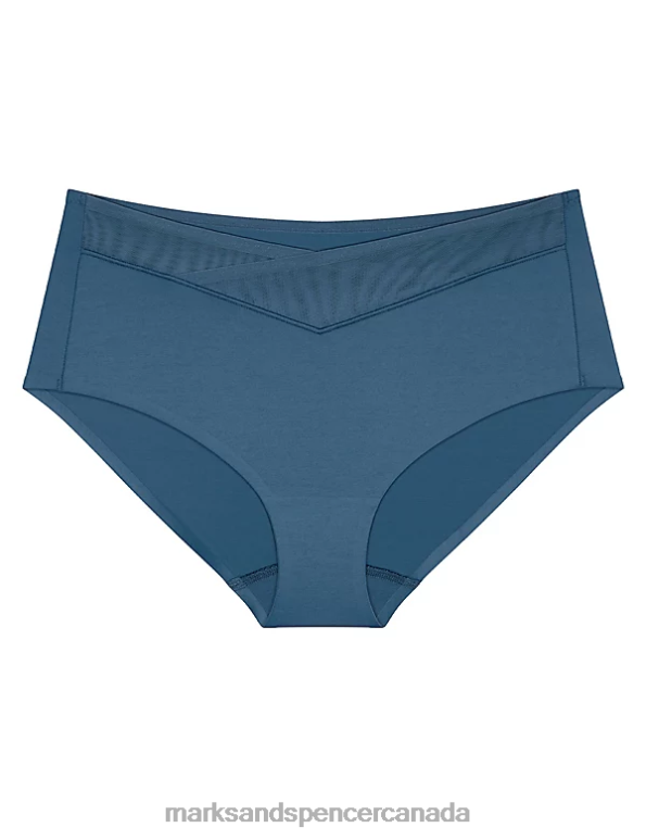 Unisex Medium Blue Lingerie Marks & Spencer True Shape Sensation Maxi Full Briefs 20VTD4735 - Marks and Spencer Canada locations
