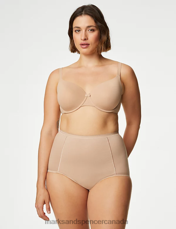 Unisex Rose Quartz Lingerie Marks & Spencer 2pk Firm Control Full Briefs 20VTD4121 - Marks and Spencer online