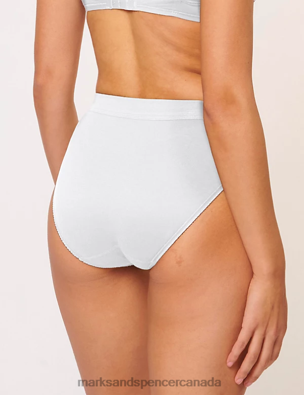 Unisex White Lingerie Marks & Spencer 2pk Double Comfort Cotton Rich Full Briefs 20VTD4475 - Marks and Spencer Canada locations