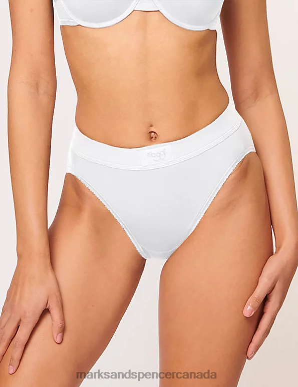 Unisex White Lingerie Marks & Spencer 2pk Double Comfort Cotton Rich Full Briefs 20VTD4475 - Marks and Spencer Canada locations