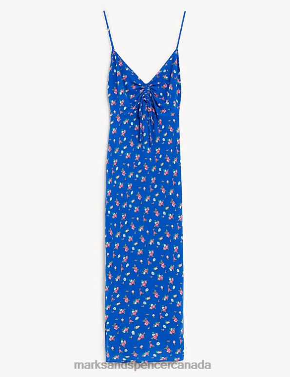 Unisex Blue Mix Lingerie Marks & Spencer Floral Print Chemise 20VTD3521 - Marks and Spencer Canada locations