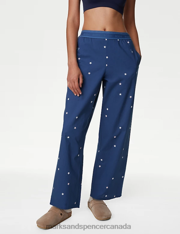 Unisex Dark Blue Lingerie Marks & Spencer 2pk Pyjama Bottoms 20VTD3666 - Marks and Spencer Canada locations