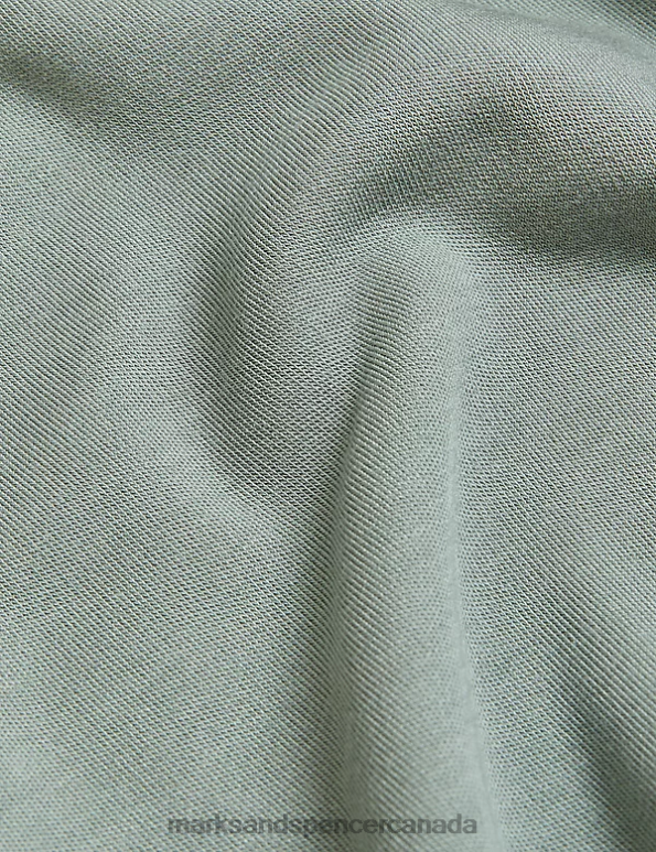 Marks and Spencer near me - Unisex Dusty Green Lingerie Marks & Spencer Heatgen Plus Thermal Long Sleeve Top 20VTD3912